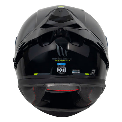 MT THUNDER3 PRO SOLID HELMET - Glossy Black