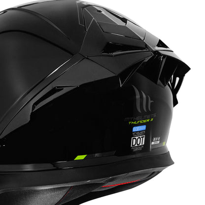 MT THUNDER3 PRO SOLID HELMET - Glossy Black