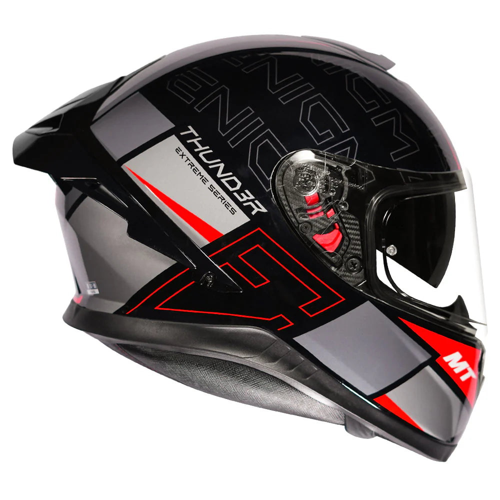 MT THUNDER3 PRO ENIGMA HELMET - Gloss Red