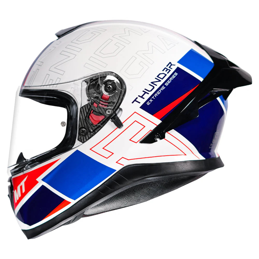 MT THUNDER3 PRO ENIGMA HELMET - Gloss Blue – Motorizzr