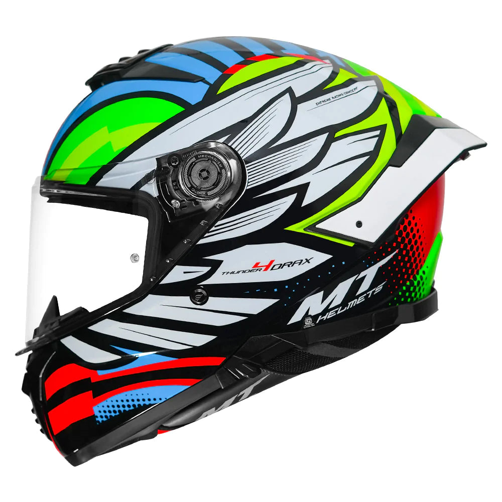 MT Thunder4 Drax Helmet - Green & Blue