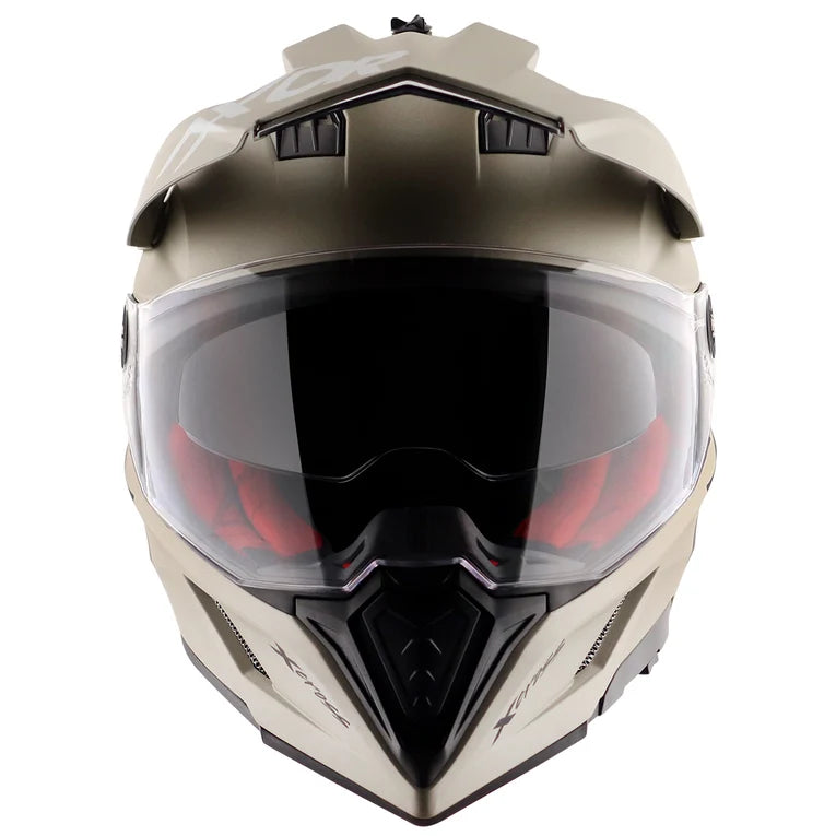 AXOR X-CROSS DUAL VISOR HELMET - NICKEL