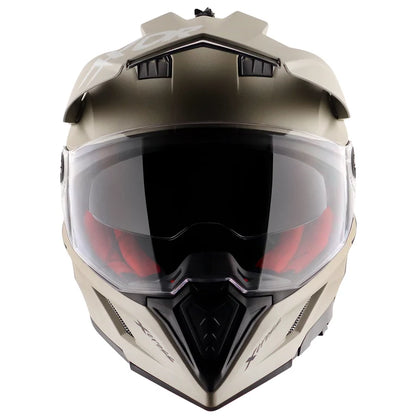 AXOR X-CROSS DUAL VISOR HELMET - NICKEL
