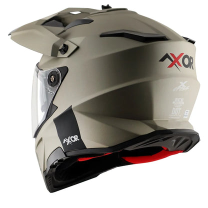 AXOR X-CROSS DUAL VISOR HELMET - NICKEL