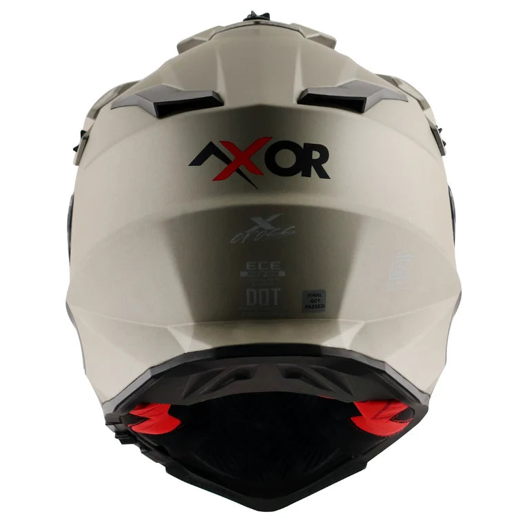AXOR X-CROSS DUAL VISOR HELMET - NICKEL