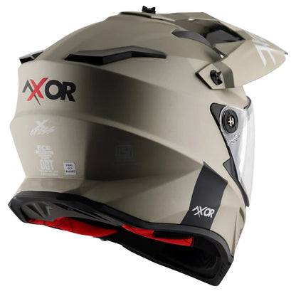 AXOR X-CROSS DUAL VISOR HELMET - NICKEL