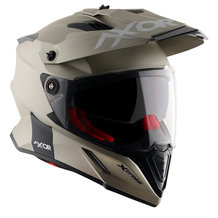 AXOR X-CROSS DUAL VISOR HELMET - NICKEL