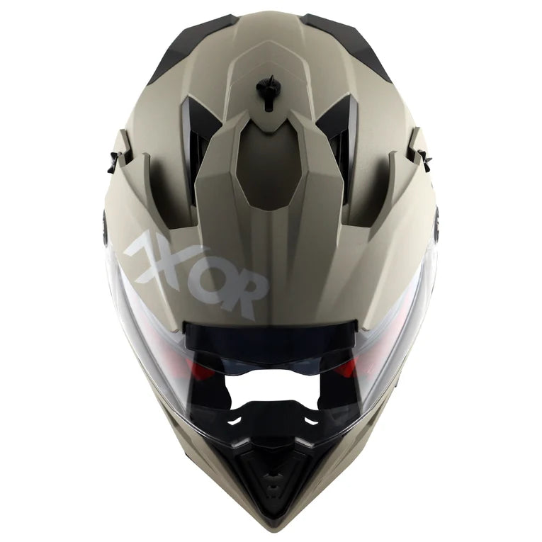 AXOR X-CROSS DUAL VISOR HELMET - NICKEL