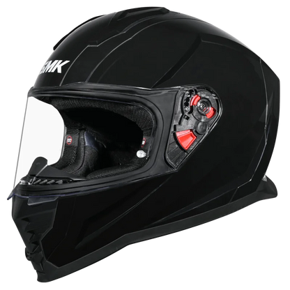 SMK GULLWING SOLID HELMET - GL200 BLACK