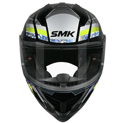 SMK Novo Track Helmet - GL 264 (Back Grey Yellow)