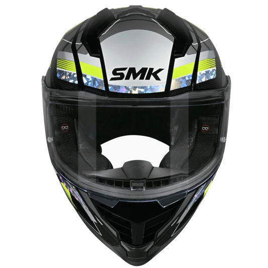 SMK Novo Track Helmet - GL 264 (Black Grey Yellow)