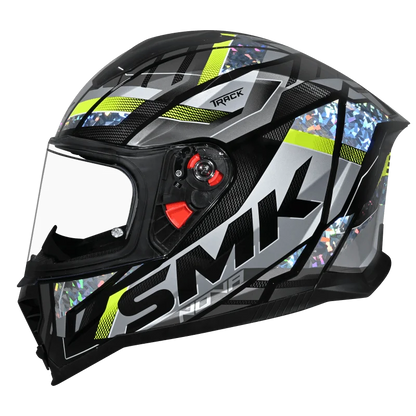 SMK Novo Track Helmet - GL 264 (Back Grey Yellow)