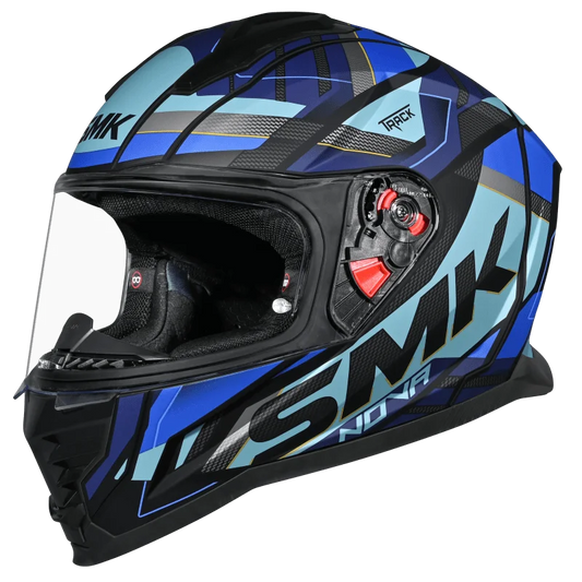 SMK Novo Track Helmet - GL 255 (Back Blue)