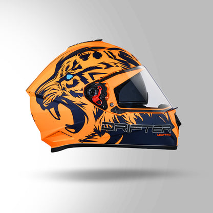 STUDDS DRIFTER D2 HELMET - MATT ORANGE BLUE