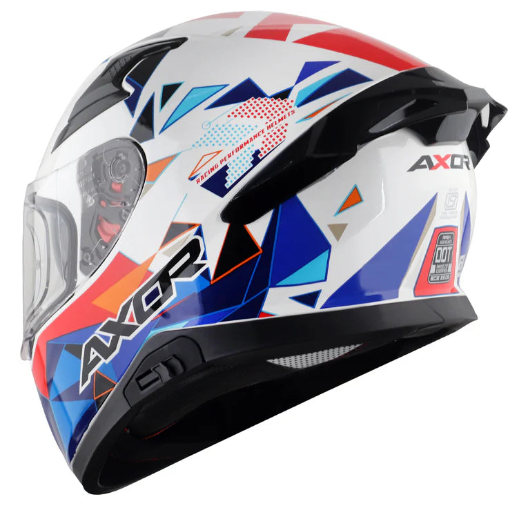 Axor Apex Prism Helmet - WHITE BLUE