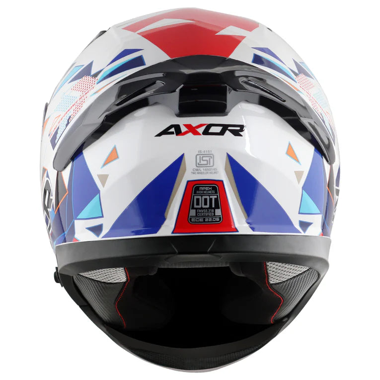 Axor Apex Prism Helmet - WHITE BLUE