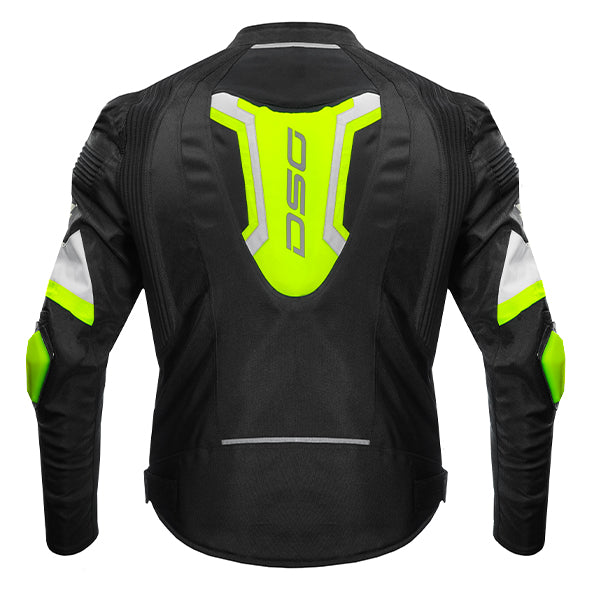 DSG Race Pro V2 Riding Jacket Black Yellow Fluo