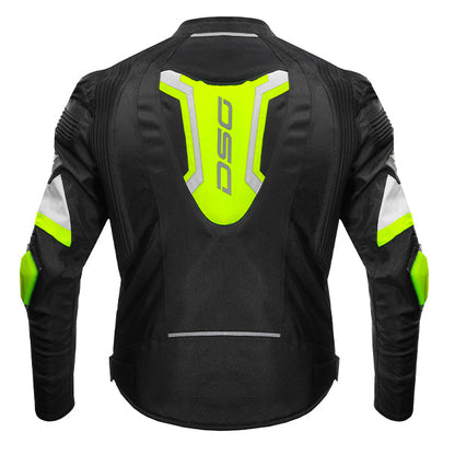 DSG Race Pro V2 Riding Jacket Black Yellow Fluo