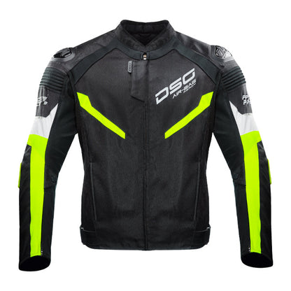 DSG Race Pro V2 Riding Jacket Black Yellow Fluo