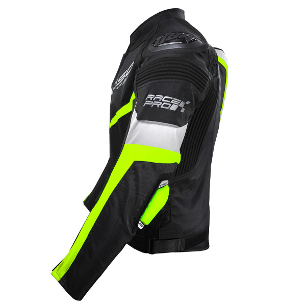 DSG Race Pro V2 Riding Jacket Black Yellow Fluo