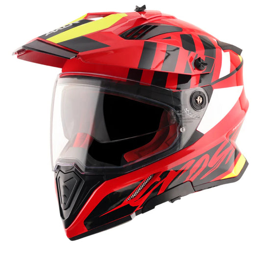 AXOR X-Cross Dual Visor Orbit Helmet - Red Black