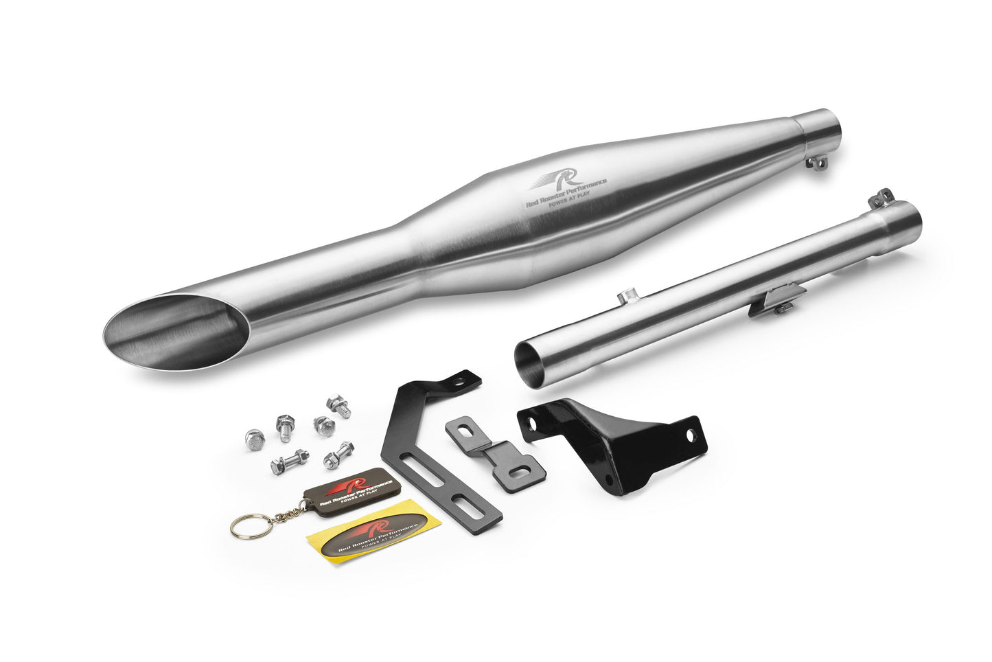 Red Rooster Rumbler Ace Exhaust (Classic Reborn 350/Meteor 350) - Matte