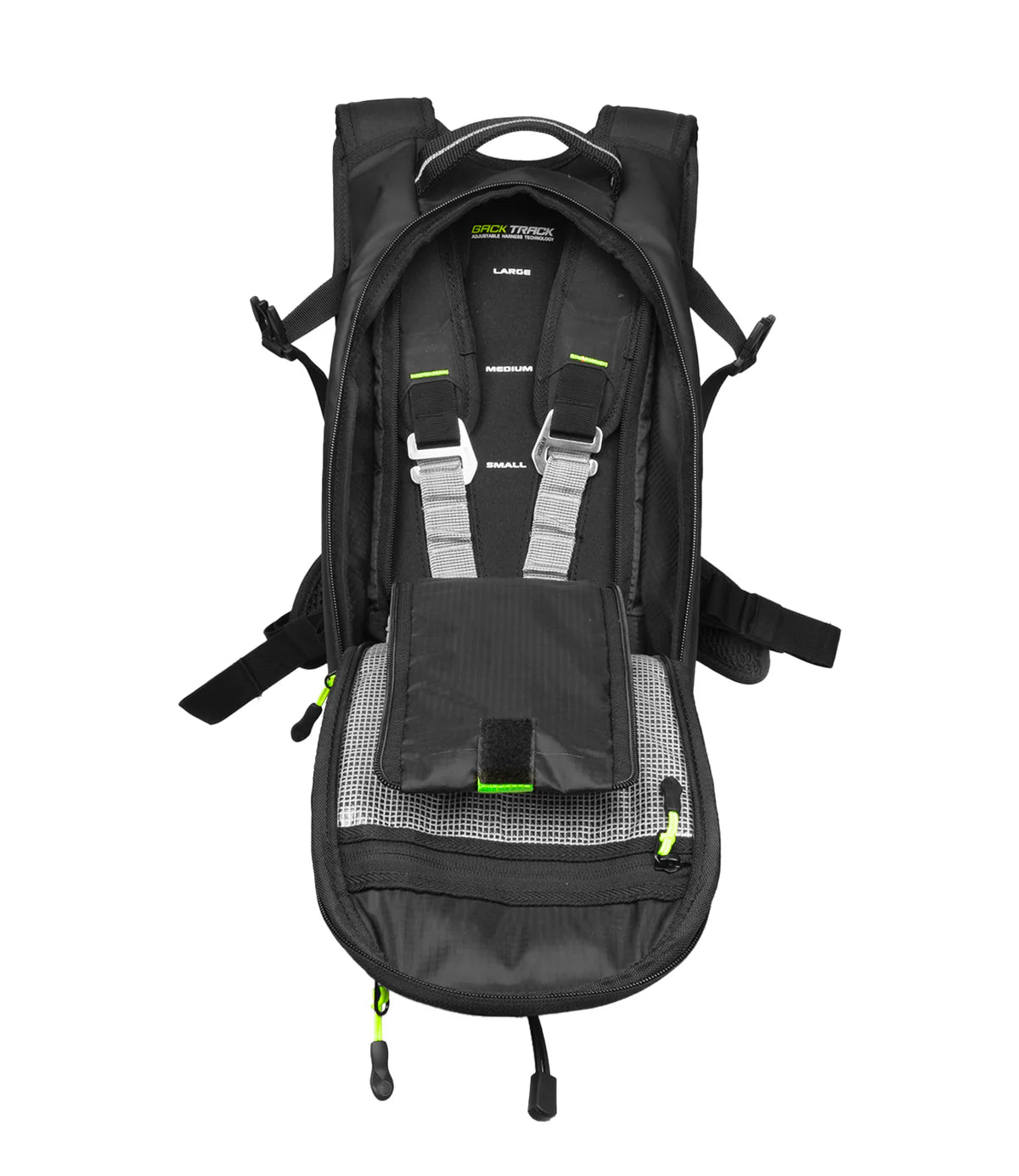 RYNOX Navigator Hydration Backpack - Black HiViz Green