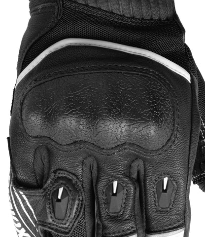 RYNOX Tornado Pro 4 Gloves - Black White (CARBON EDITION)
