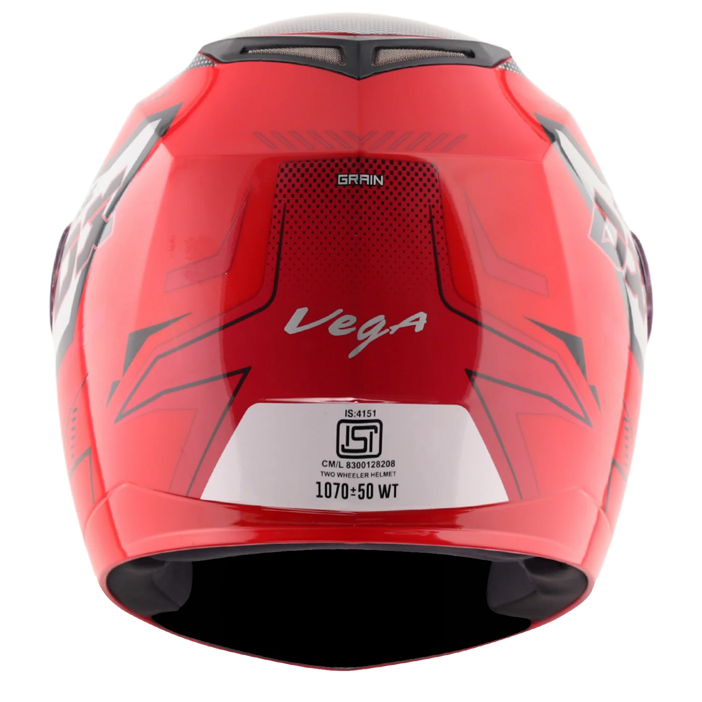 Vega Edge DX Grain Helmet - Red Anthracite