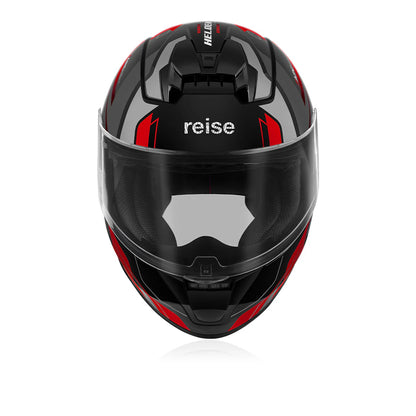 Reise Helden Motorcycle Riding Helmet - Red Black
