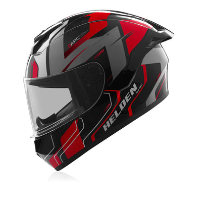 Reise Helden Motorcycle Riding Helmet (Red/Black Gloss) by motorizzr.com