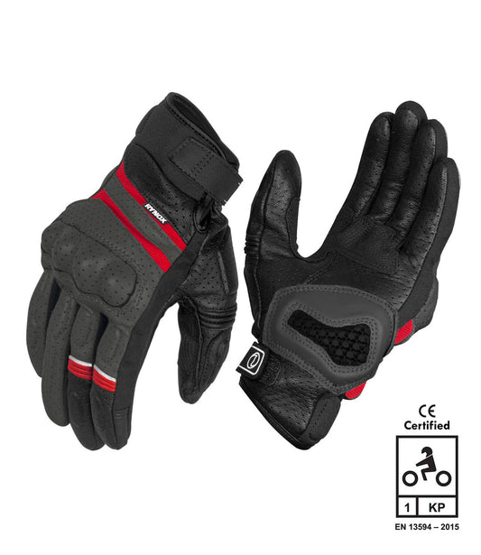 RYNOX AIR GT SP GLOVES - Grey Red