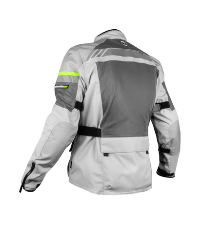 RYNOX STEALTH AIR JACKET - Grey Hi-Viz Green