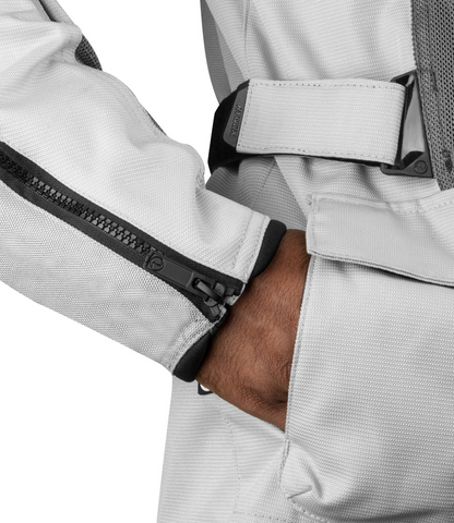 RYNOX STEALTH AIR JACKET - Grey Hi-Viz Green