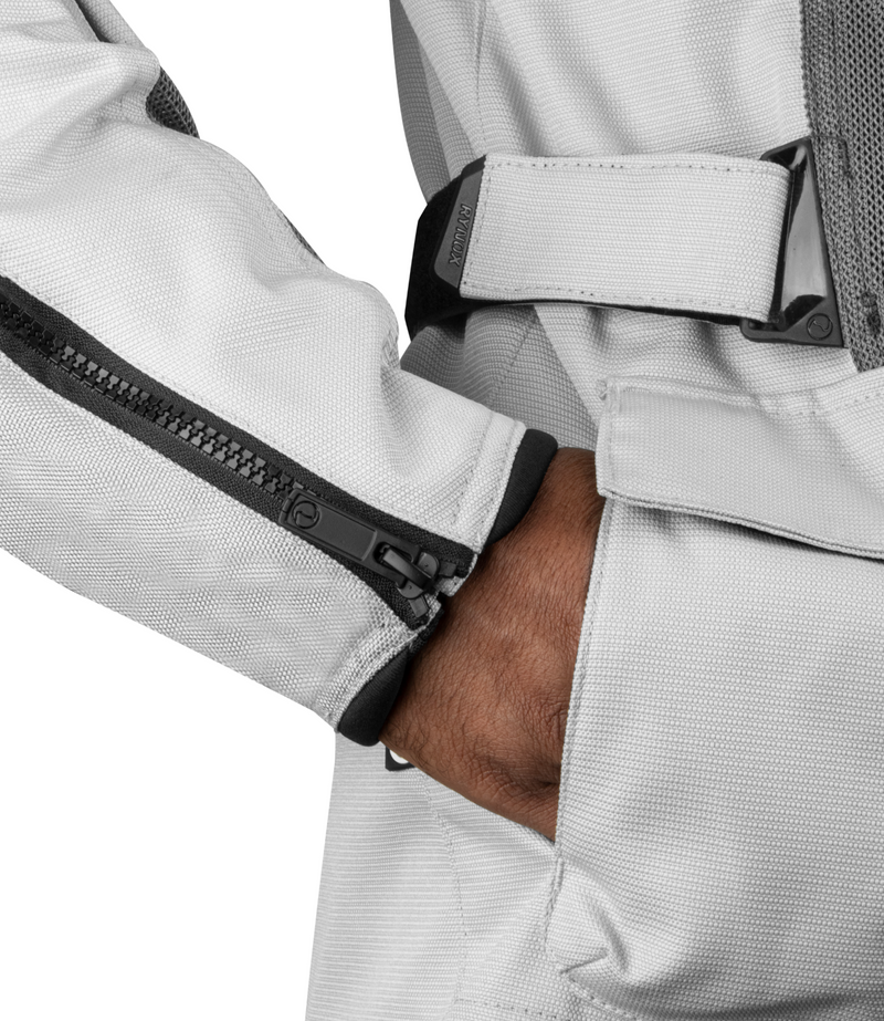 RYNOX STEALTH AIR JACKET - Grey Hi-Viz Green