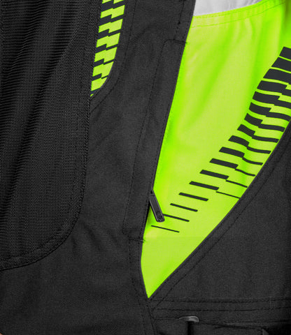 RYNOX TORNADO PRO 4 JACKET - Black Hi-Viz Green