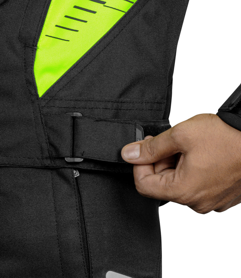 RYNOX TORNADO PRO 4 JACKET - Black Hi-Viz Green