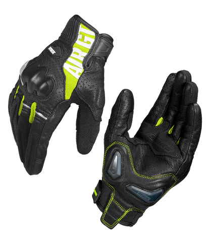 RYNOX AIR GT 2 GLOVES - Black Hi-Viz Green