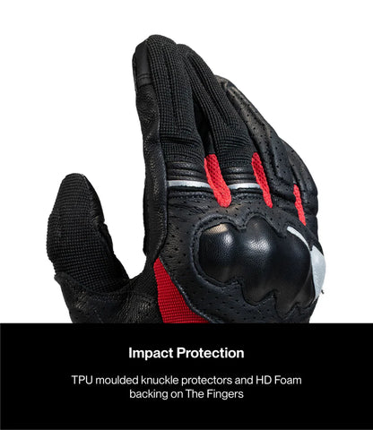 RYNOX AIR GT 2 GLOVES - Black Red