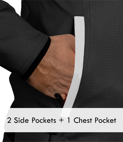 RYNOX AIR GT 4 JACKET - Black White