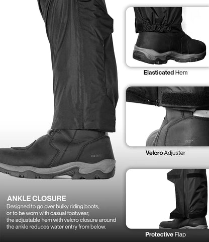 RYNOX H2GO PRO 2 RAIN PANTS - Black
