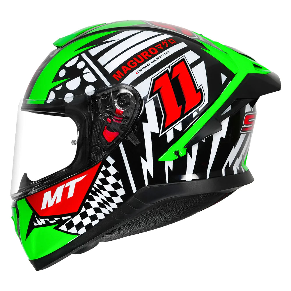 green mt helmets Thunder 3 SV Pro Sergio Garcia fog system and aerodynamic profile MT Synchrony Duo Sport Helmet