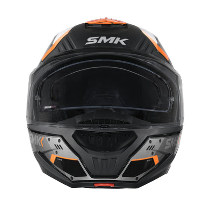 SMK GULLWING TEKKER HELMETS - GLOSS BLACK WHITE ORANGE