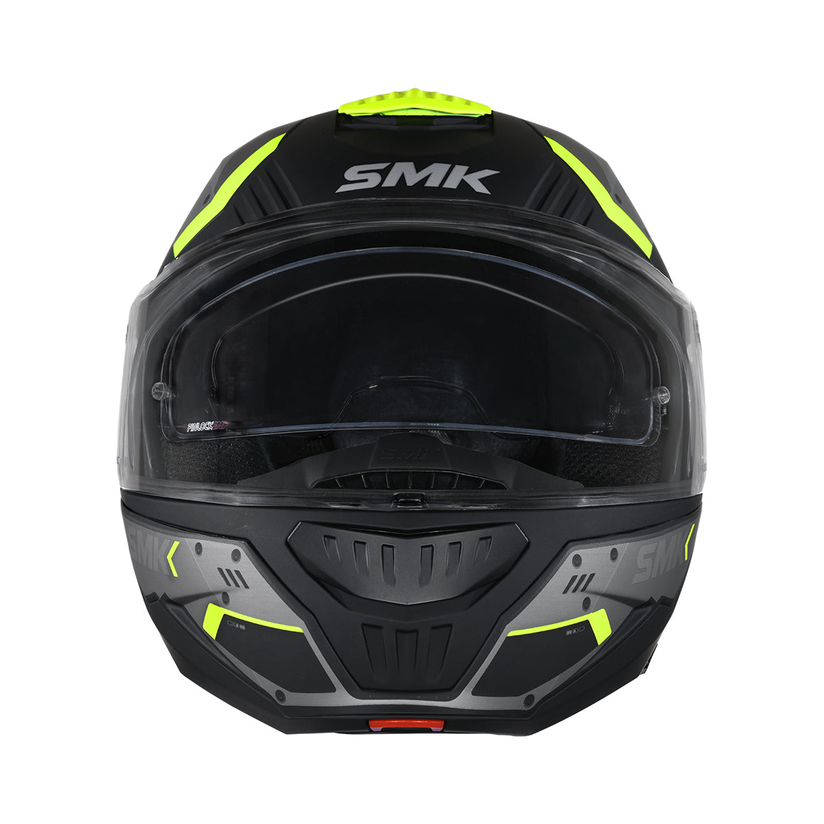SMK GULLWING TEKKER HELMETS - GLOSS BLACK GREY YELLOW