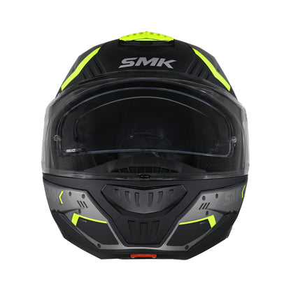 SMK GULLWING TEKKER HELMETS - GLOSS BLACK GREY YELLOW