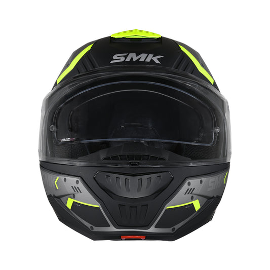 SMK GULLWING TEKKER HELMETS - GLOSS BLACK GREY YELLOW
