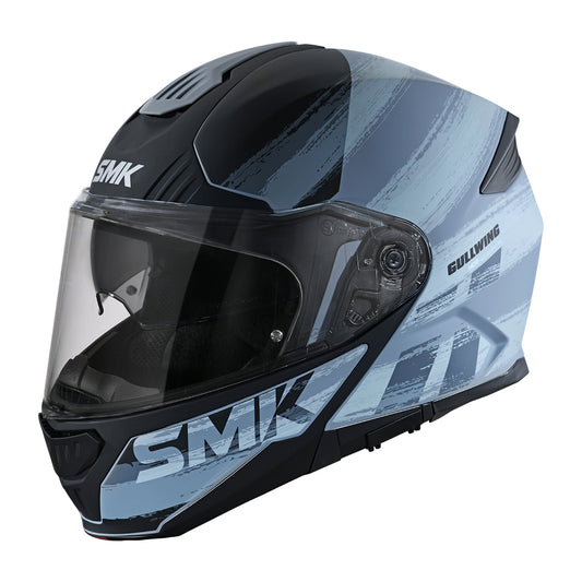 SMK GULLWING TOURLEADER HELMETS - BLACK GREY