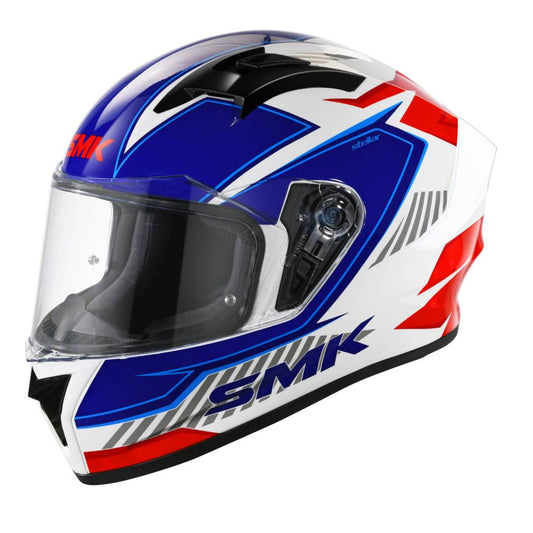 SMK STELLAR ADOX HELMETS - BLUE WHITE