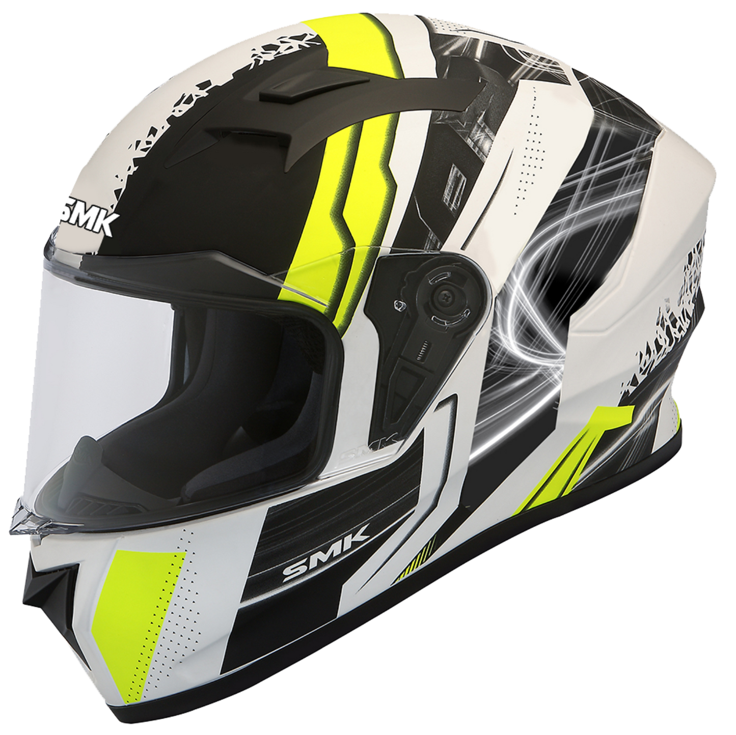 SMK STELLAR SWANK HELMETS - MATT BLACK WHITE