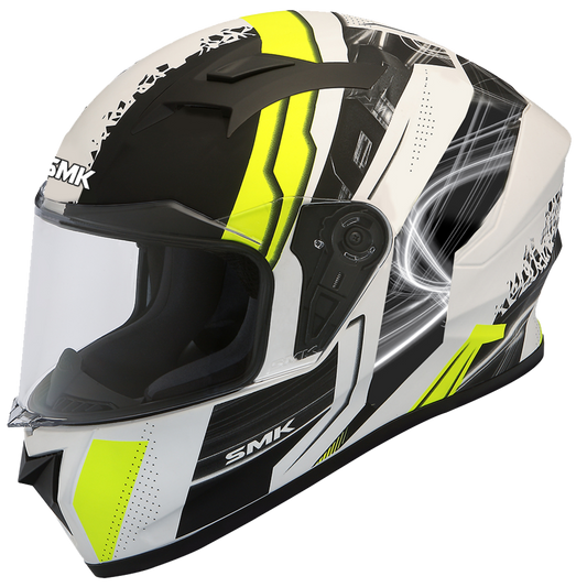 SMK STELLAR SWANK HELMETS - MATT BLACK WHITE